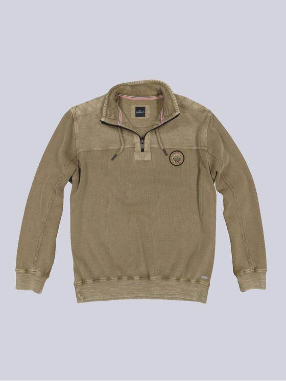 engbers Herren Sweatshirt mit Stehbund Braun 35666