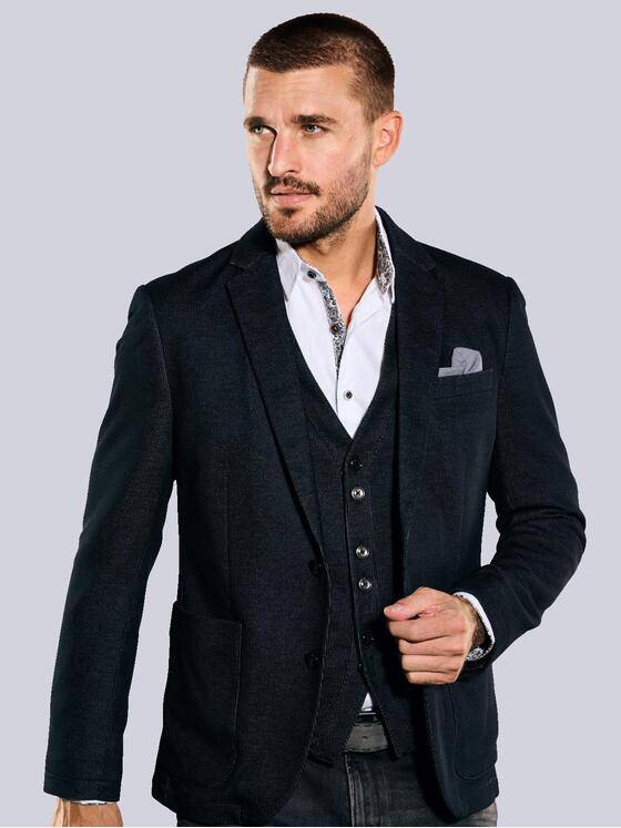 emilio adani Herren Sakko slim fit Schwarz 35263