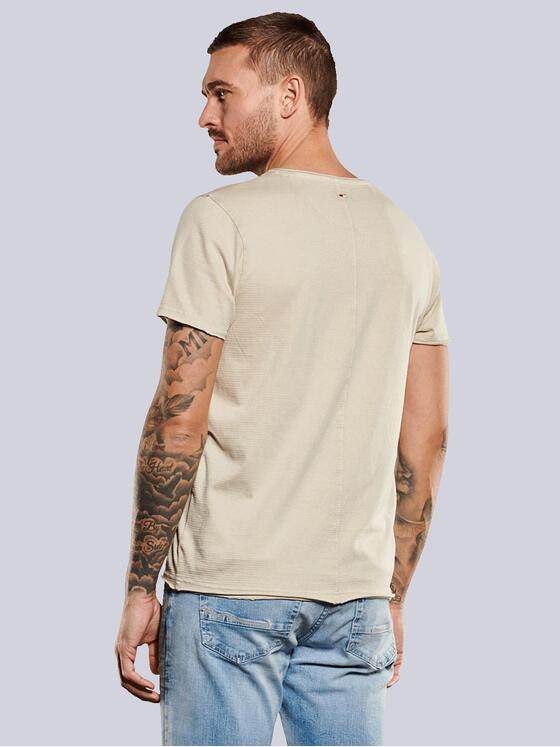 emilio adani Herren T-Shirt regular Beige 35056
