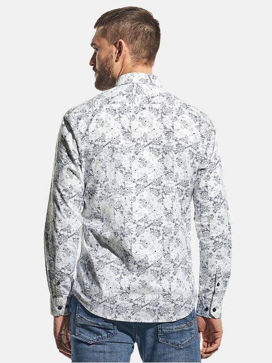emilio adani Herren Modisches Hemd mit Print Blau 31325