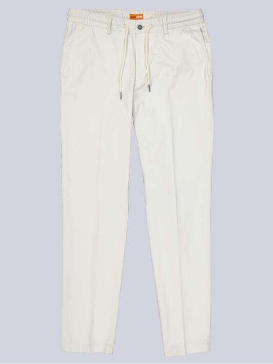 emilio adani Herren Chino mit Tunnelzug Weiß 34617