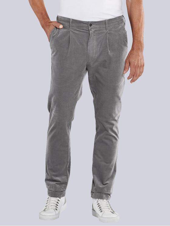 ENGBERS GERMANY Herren Chino in softer Cord-Qualität Grau 35468