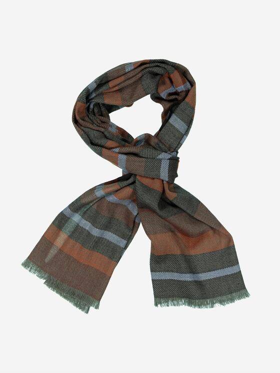 engbers Herren Schal gemustert Dunkelorange 37920