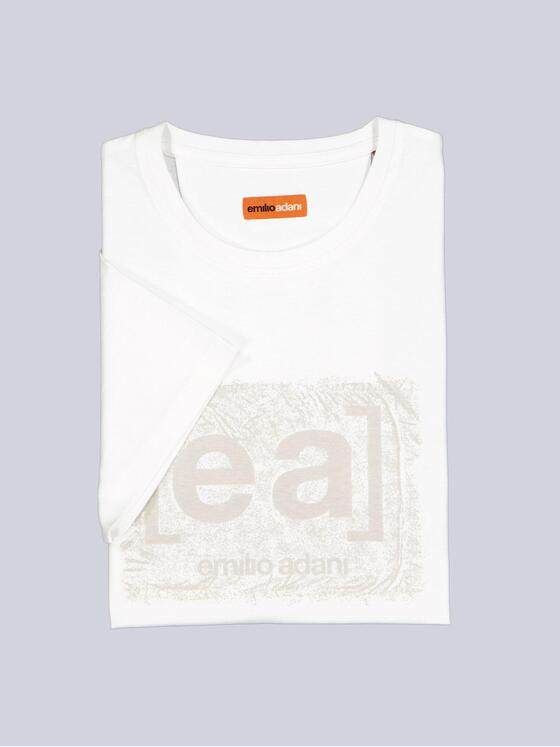 emilio adani Herren T-Shirt regular Weiß 38322