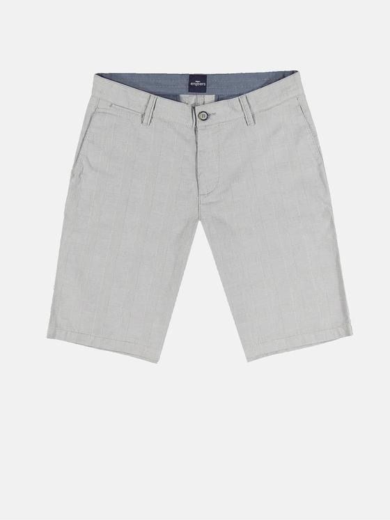 engbers Herren Bermuda kariert Hellgrau 31586