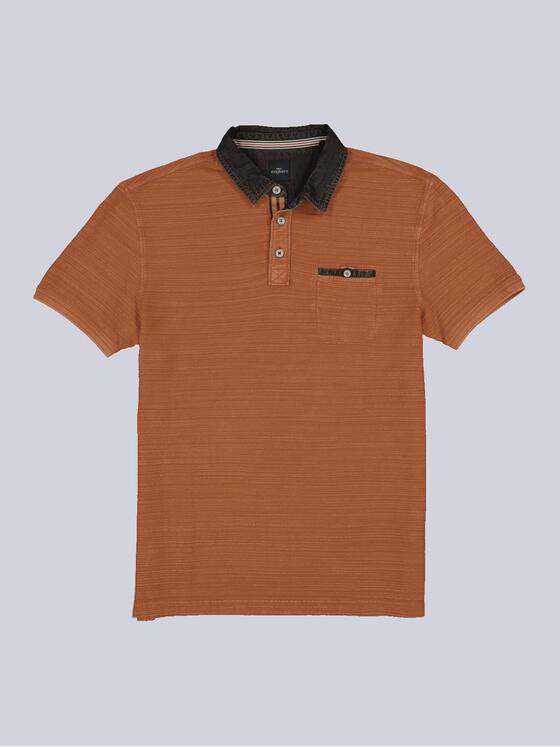 engbers Herren Polo-Shirt strukturiert Orange 35238