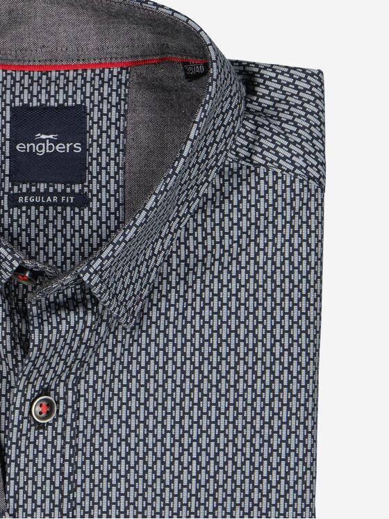 engbers Herren Langarm-Hemd gemustert Sand 37650