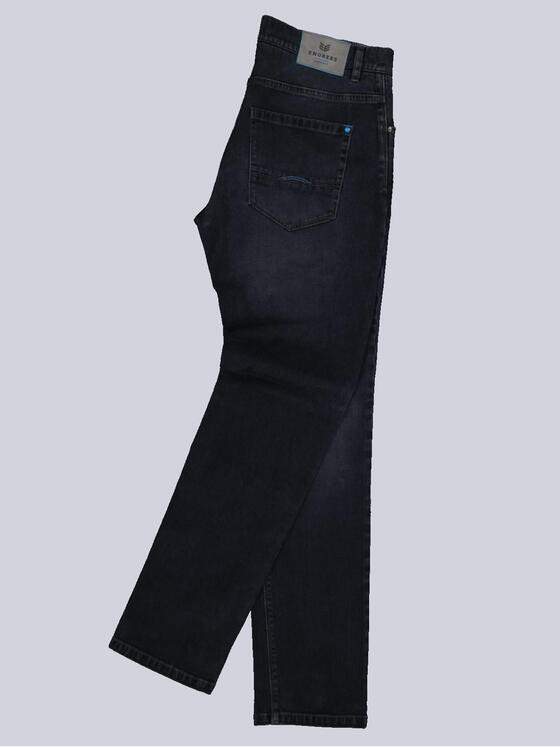 ENGBERS GERMANY Herren Super-Stretch-Jeans mit edler Struktur Blau 35543