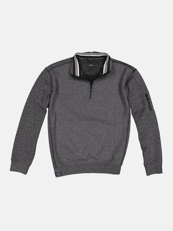 engbers Herren Sweatshirt mit Stehkragen Dunkelgrau 34183