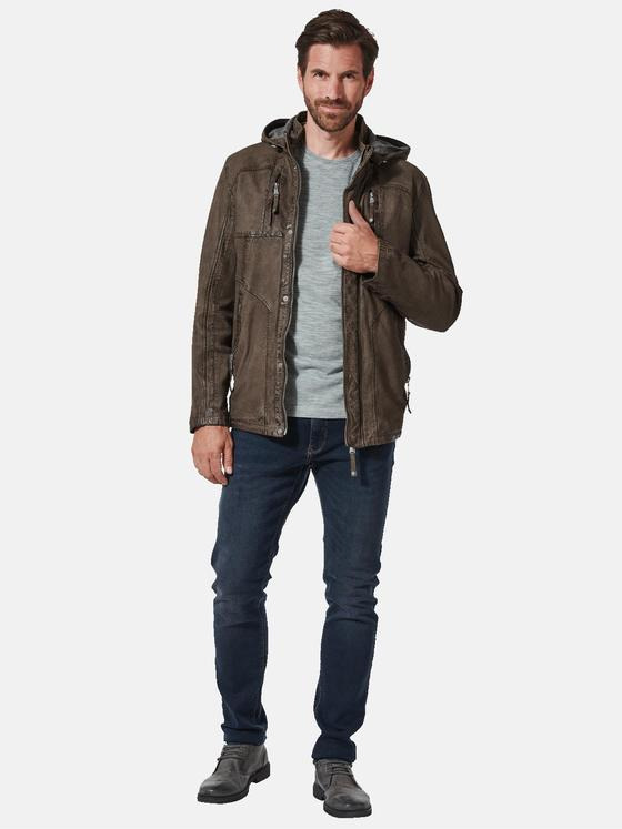 engbers Herren Lederjacke regular Braun 35191
