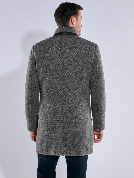engbers Herren Mantel mit heraustrennbarem Kragen Grau 39409