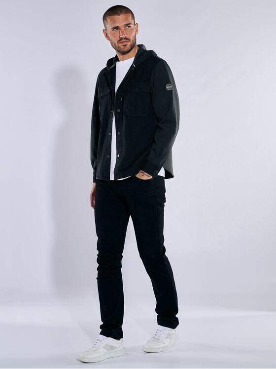 emilio adani Herren Sweatjacke mit Brusttaschen Schwarz 38027