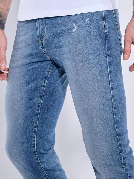 emilio adani Herren Super-Stretch-Jeans slim fit Blau 38348