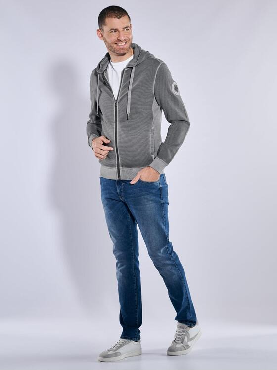 engbers Herren Sweatjacke mit Kapuze Grau 36999