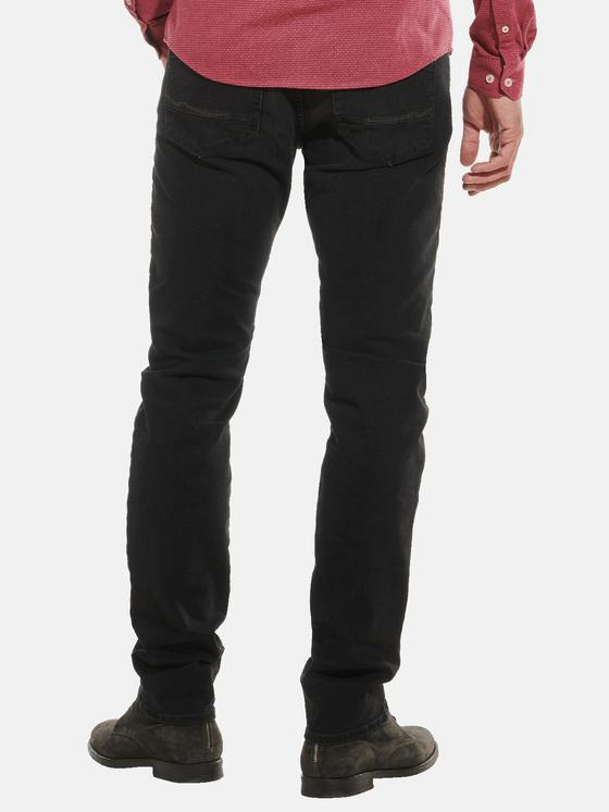 emilio adani Herren Jeans 5-Pocket Superstretch Schwarz 32315