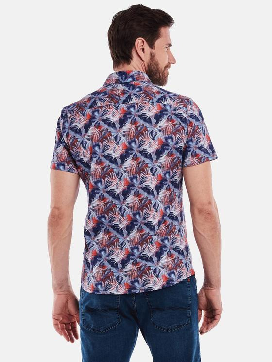 engbers Herren Kurzarm-Hemd slim fit Rot 35033