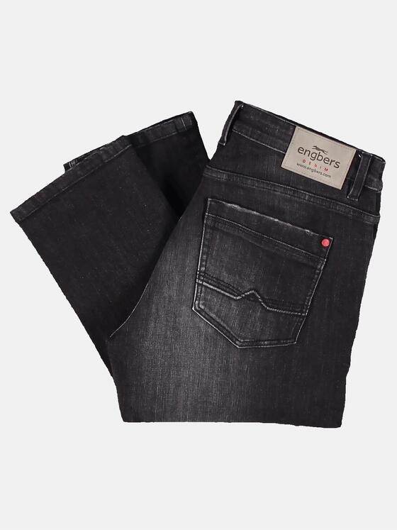 engbers Herren Jeans 5-Pocket Superstretch Schwarz 30832