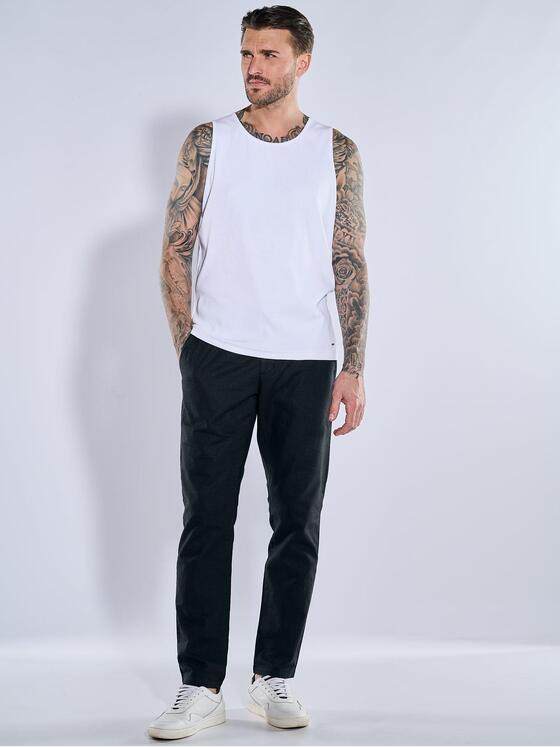 emilio adani Herren Rundhals T-Shirt Weiß 38936