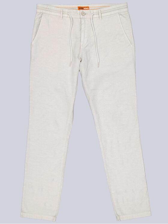 emilio adani Herren Chino mit Leinen-Anteil Beige 40736