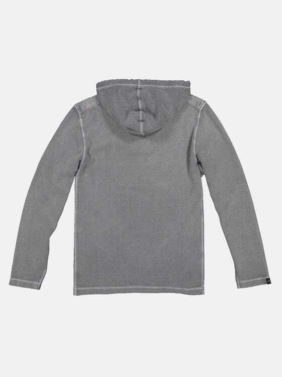 engbers Herren Langarm-Shirt mit Kapuze Grau 33395