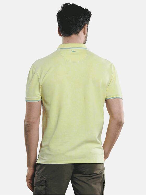 engbers Herren Poloshirt mit Kontrastdetails Zitronengelb 31539