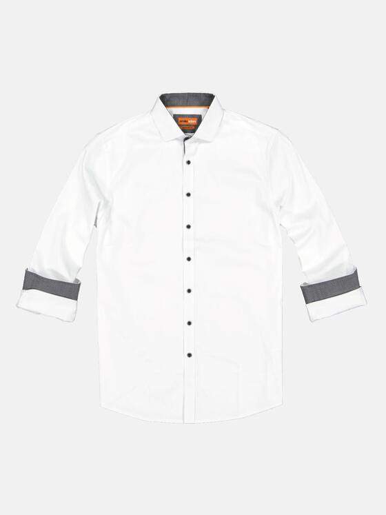 emilio adani Herren Langarm-Hemd "My Favorite" Reinweiss 34059