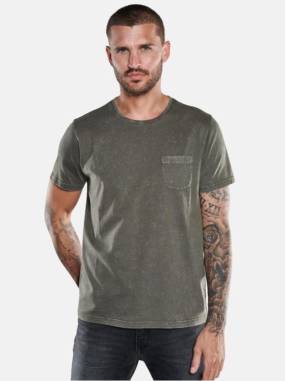emilio adani Herren T-Shirt uni Braun 33423