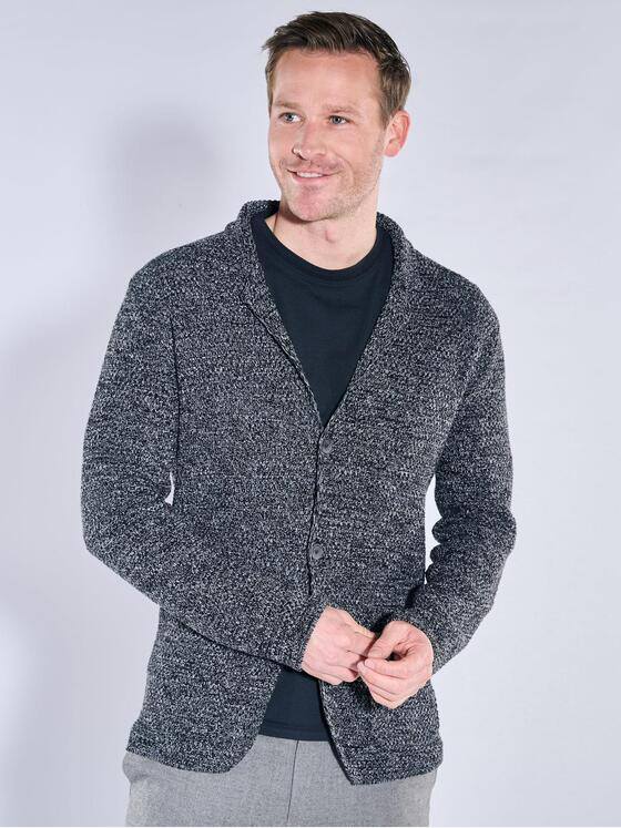 engbers Herren Stricksakko Schwarz 39973