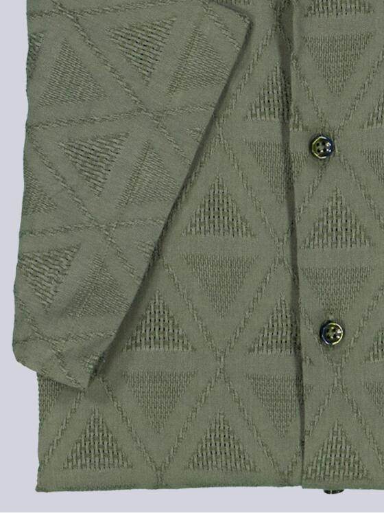 emilio adani Herren Hemd uni Grün 38991