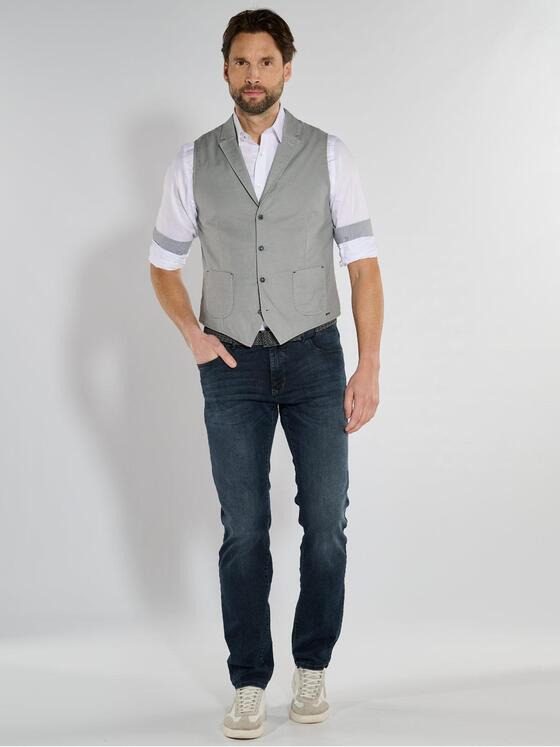 engbers Herren Sakko-Weste slim fit Silbergrau 36559