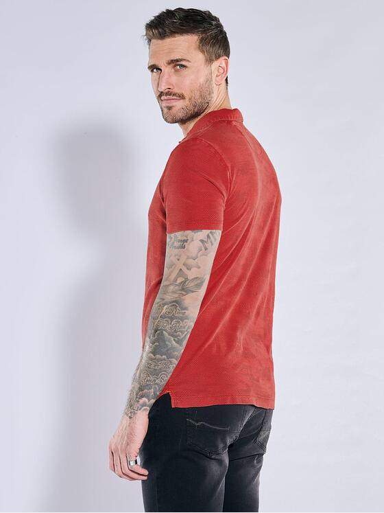 emilio adani Herren Polo-Shirt slim fit Orange 38304