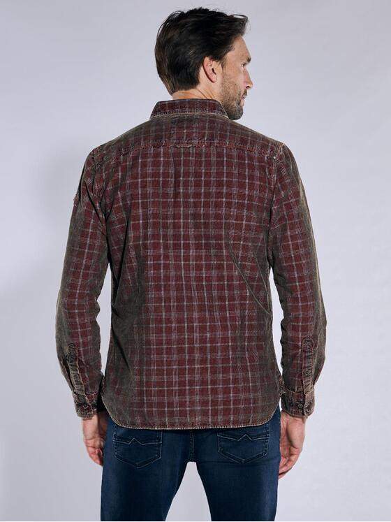 engbers Herren Langarm-Hemd kariert Rot 37776