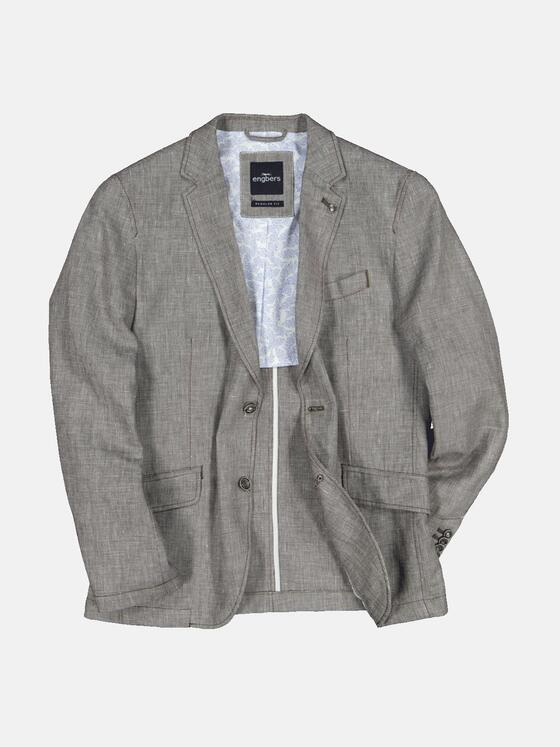 engbers Herren Sakko sportiv mit Leinen Braun 32599