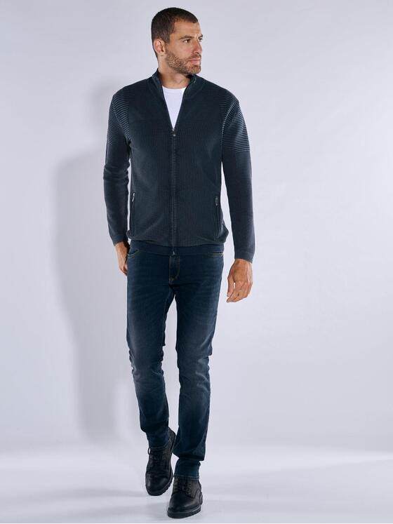 engbers Herren Cardigan regular Blau 37619
