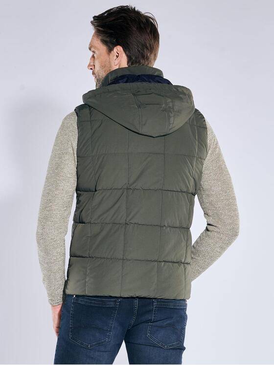 engbers Herren Weste mit abnehmbarer Kapuze Dunkelgruen 39104