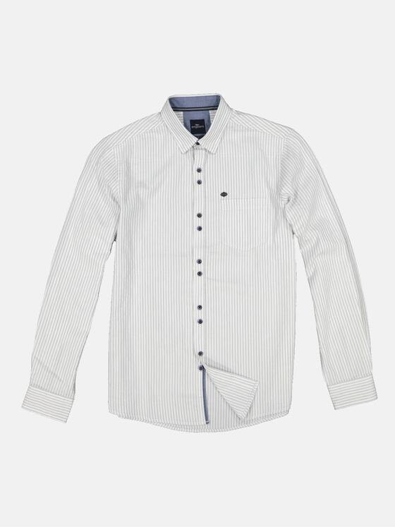 engbers Herren Langarm-Hemd gestreift Blau 34304