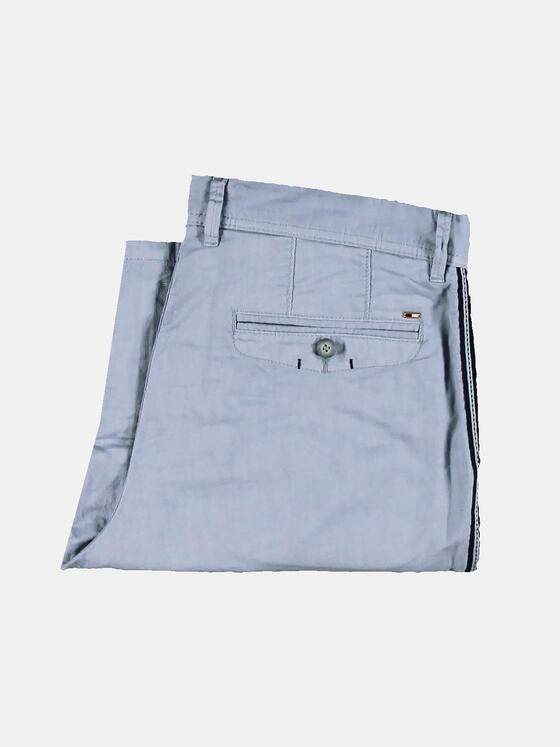 emilio adani Herren Sportive Chino Bermuda mit seitlichem Tape Blau 29847