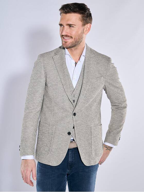 emilio adani Herren Freizeit-Sakko slim fit Beige 38225