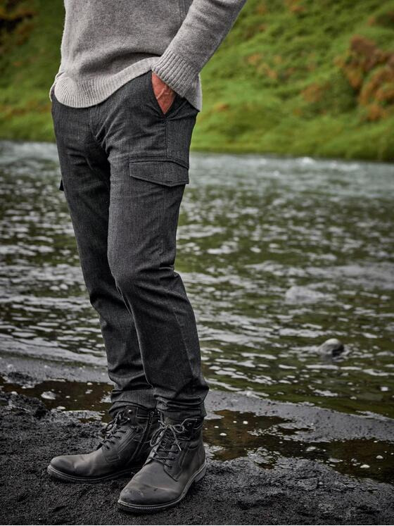 engbers Herren Cargo-Hose slim fit Grau 35569