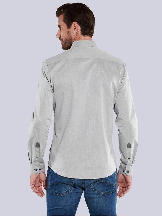 engbers Herren Langarm-Hemd uni Grau 35798
