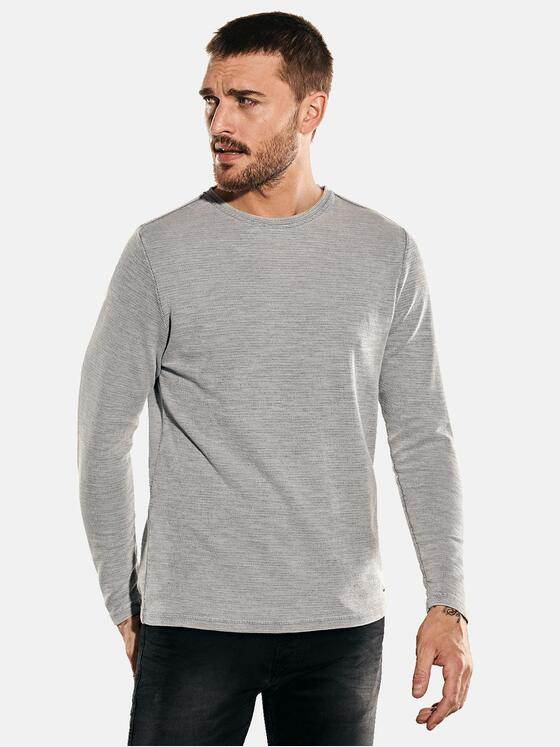 emilio adani Herren Rundhals-Shirt Grau 31928