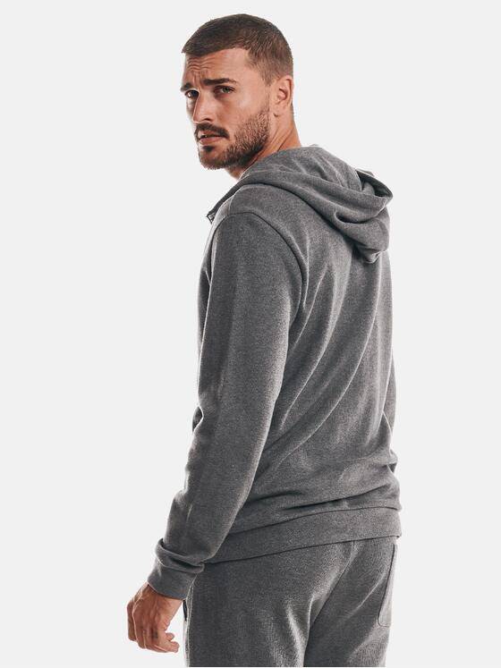 emilio adani Herren Sweatjacke Kapuze Grau 32459