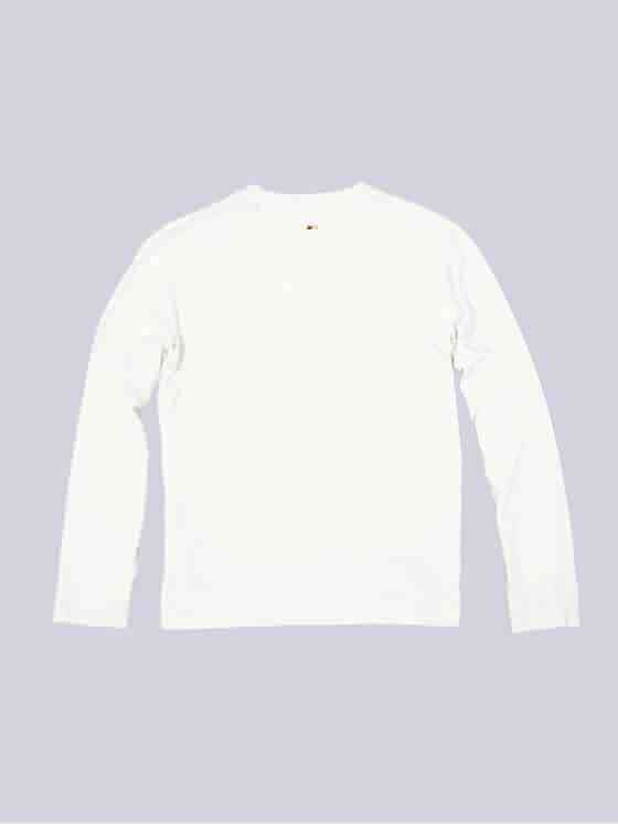 emilio adani Herren Langarm-Shirt uni Weiß 35627