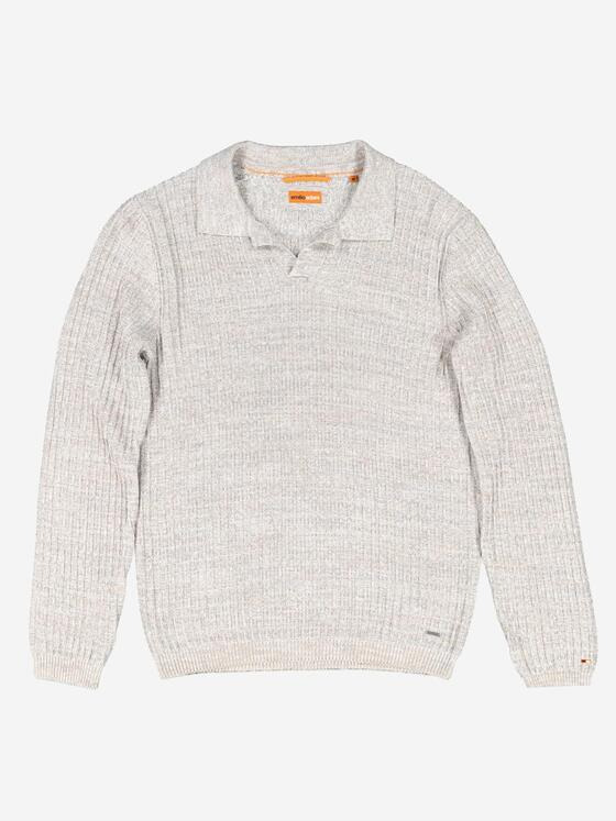 emilio adani Herren Pullover strukturiert Beige 37335