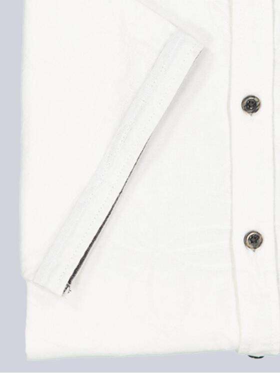 engbers Herren Kurzarm-Hemd gemustert Naturweiss 38489