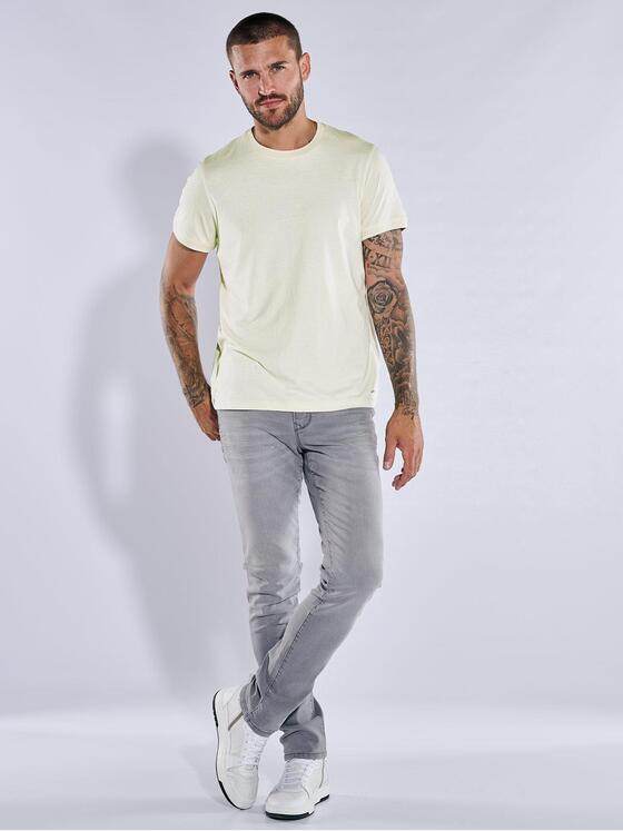 emilio adani Herren T-Shirt uni Beige 37294