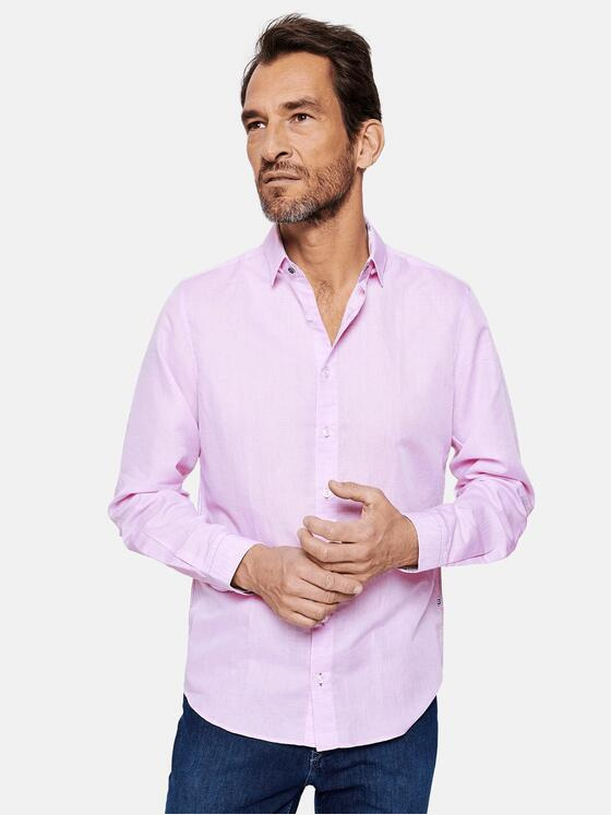 ENGBERS GERMANY Herren Hemd aus ägyptischer Baumwolle Orchidee 29671