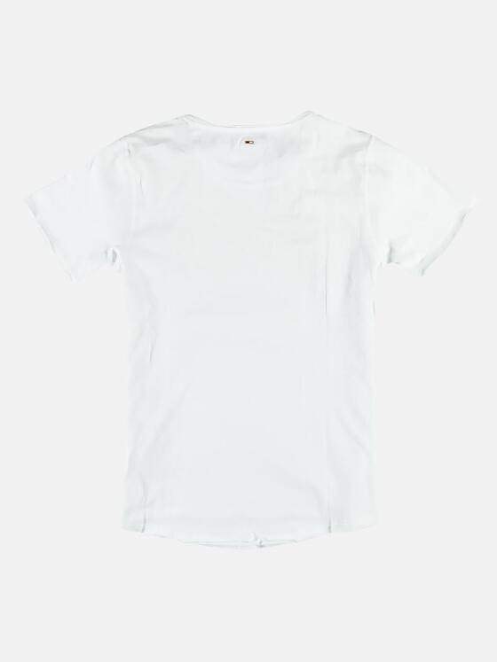 emilio adani Herren Rundhals T-Shirt Weiß 24502