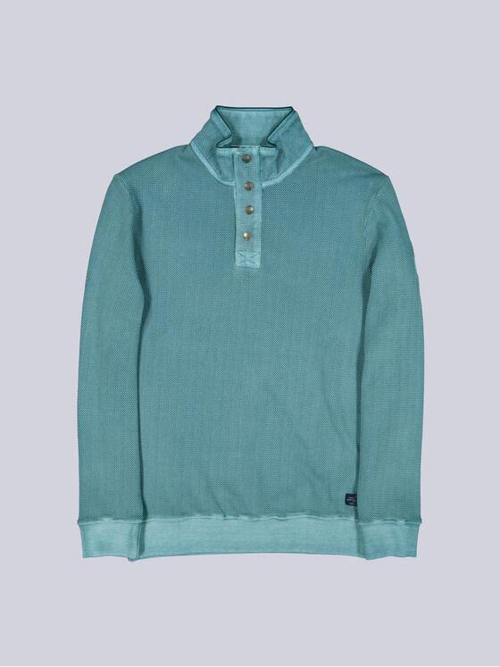 engbers Herren Sweatshirt Stehbund Petrolblau 40147