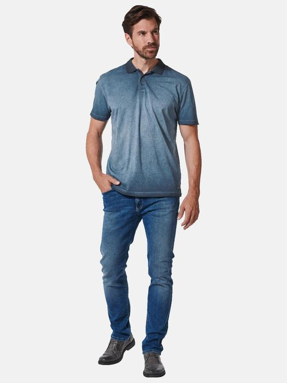 engbers Herren Polo-Shirt regular Blau 35068